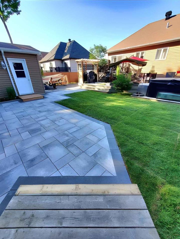 Réalisation pavé uni Saint-Jérôme